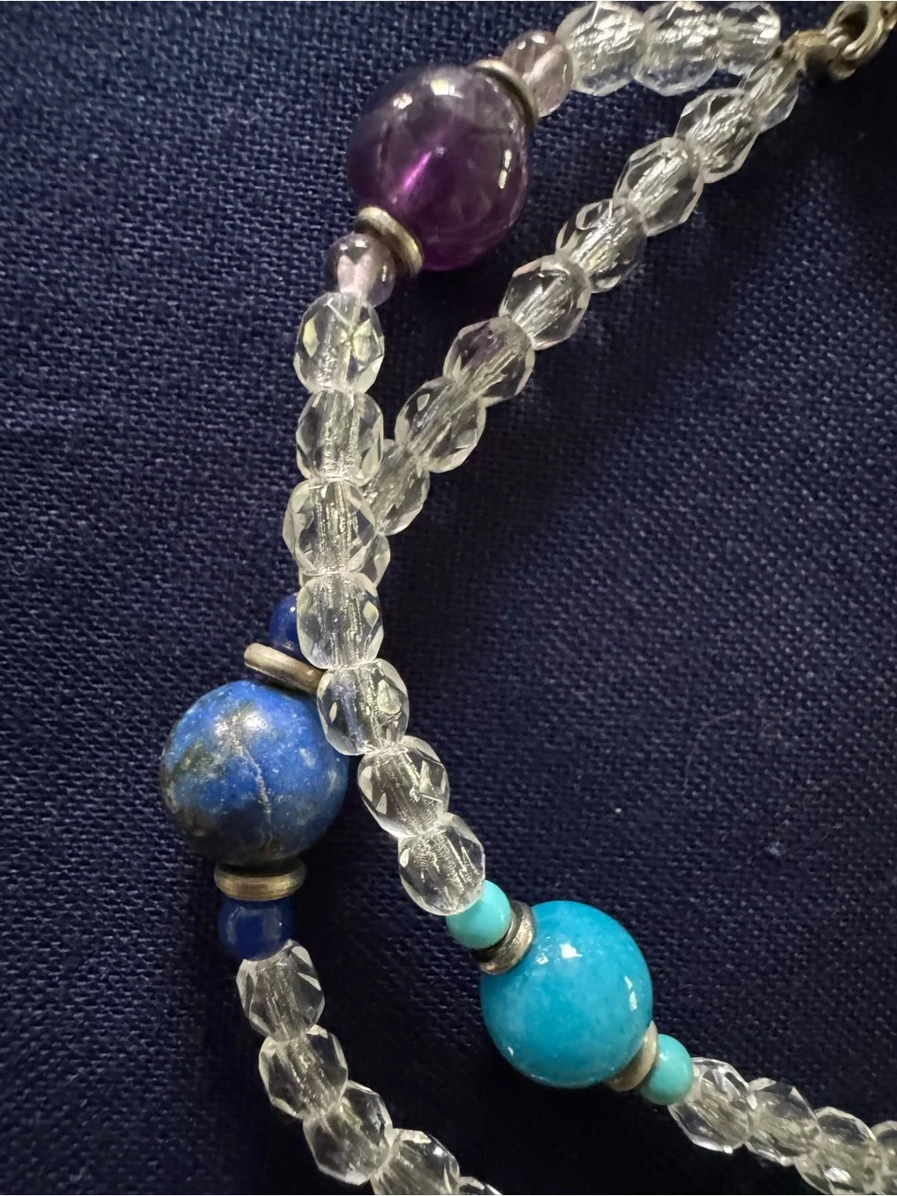 Crystal Beaded Multicolor Chakra Bracelet